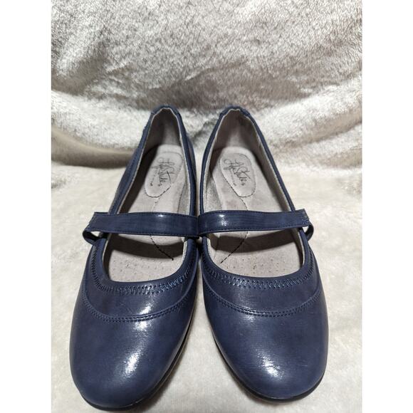 Life Stride Shoes Womens 8.5 Blue Slip On Cushioned Leona Flats Comfort Workwear - Picture 6 of 13